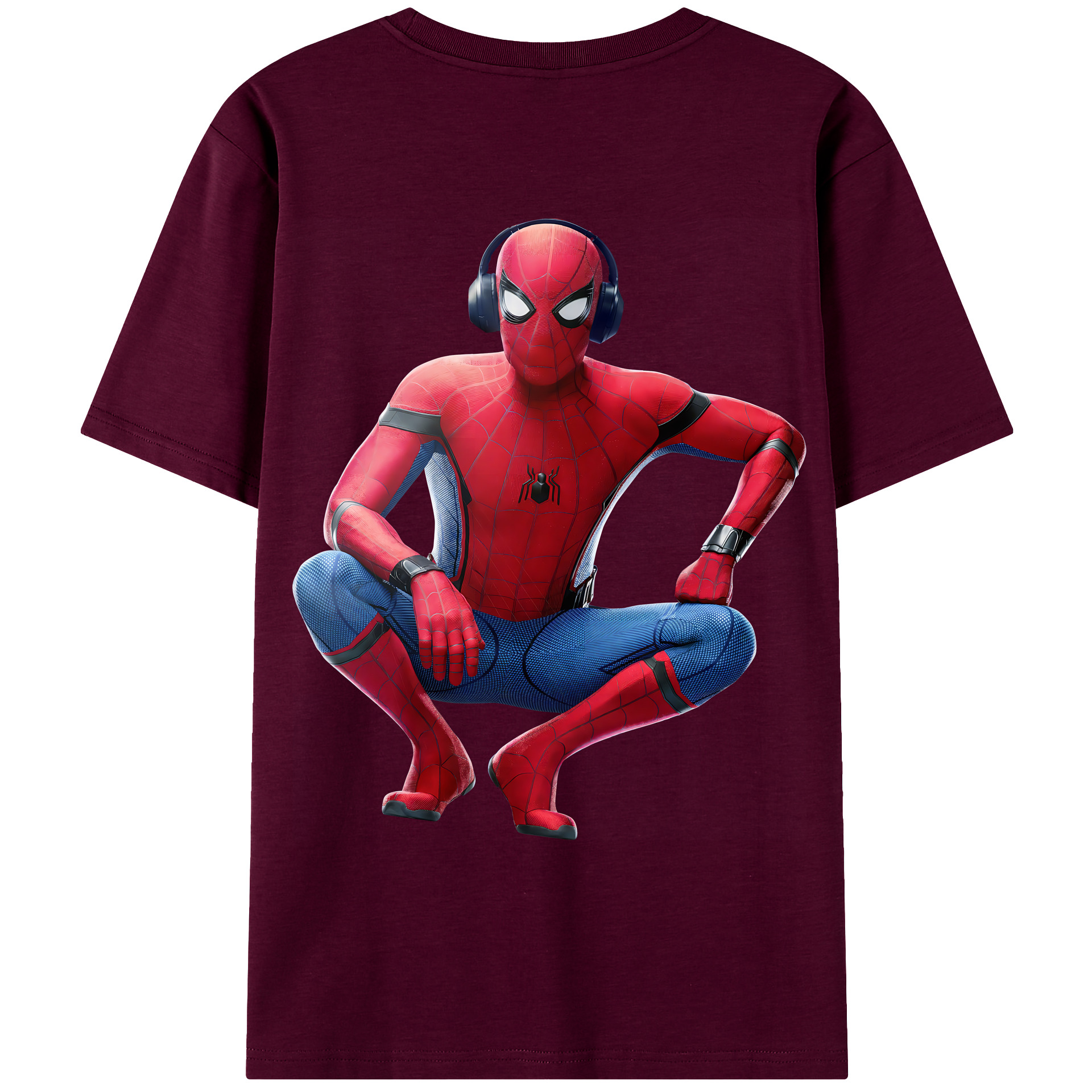 （画像用） Spider Man スパイダーマン レディース半袖Tシャツ(バックプリント)